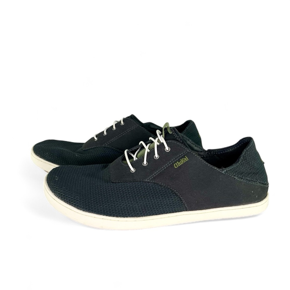OluKai Nohea Moku Shoes Navy Blue Mesh Slip On Comfort Beach Sneakers Mens US 11